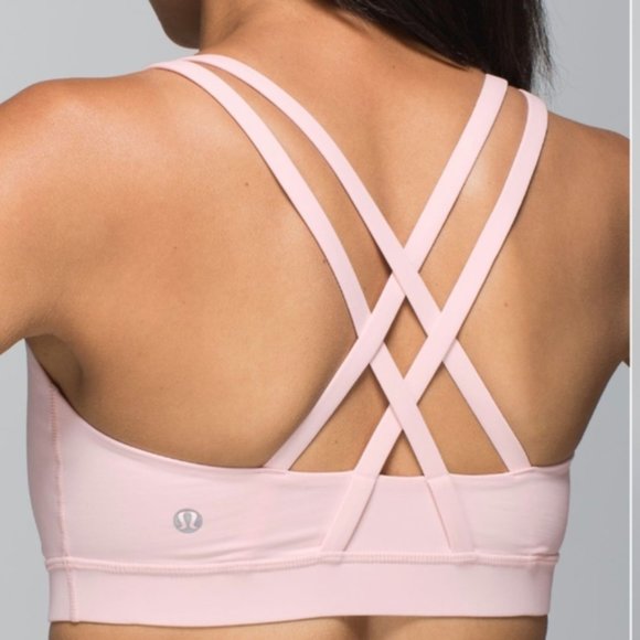 Lululemon Energy Bra Parfait Pink - Picture 1 of 8